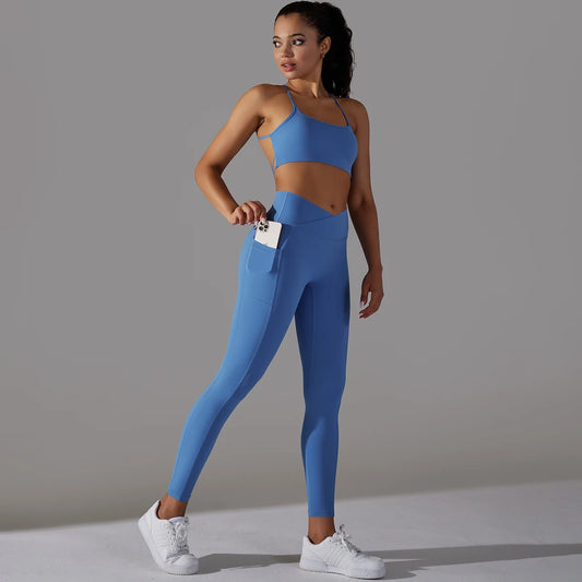 Super Leggings With Pockets & Sports Bra